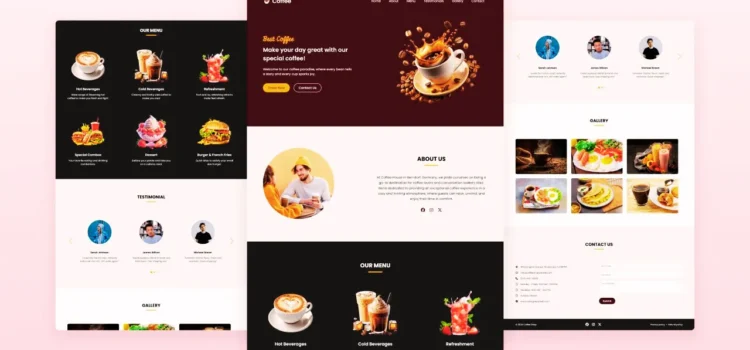 How to Create a Responsive Coffee Website in HTML CSS & Js