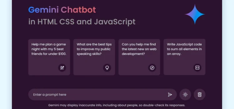 How to Build a Google Gemini Chatbot Using HTML, CSS, and Js