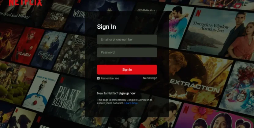 netflix-inspired-login-page