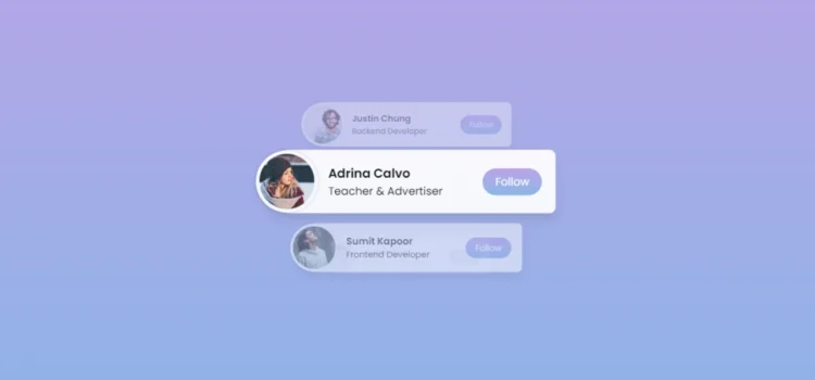 Vertical Card Sliding Animation Using Only HTML & CSS