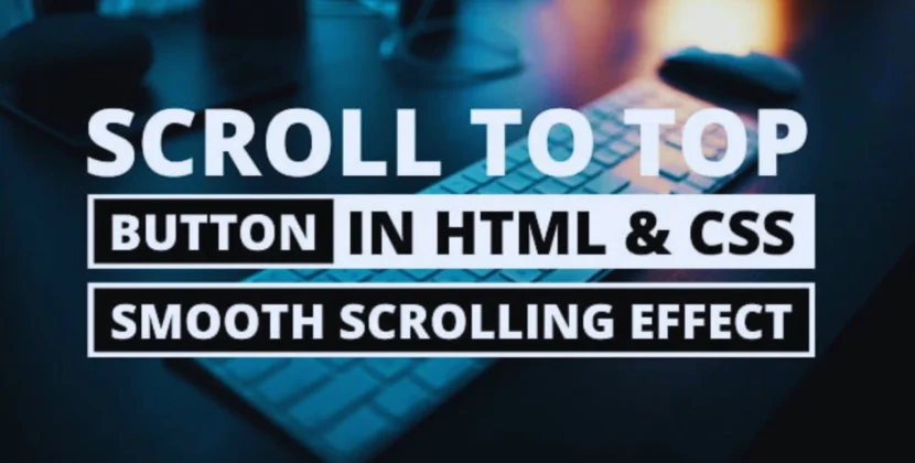 Scroll To Top Button Using HTML & CSS