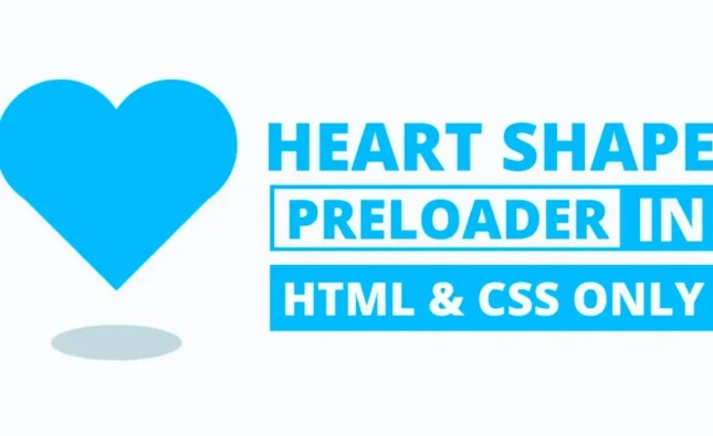 how to create preloader in HTML and CSS