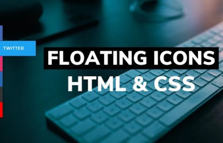 Responsive Fixed Social Media Sidebar Widget created using HTML and CSS.